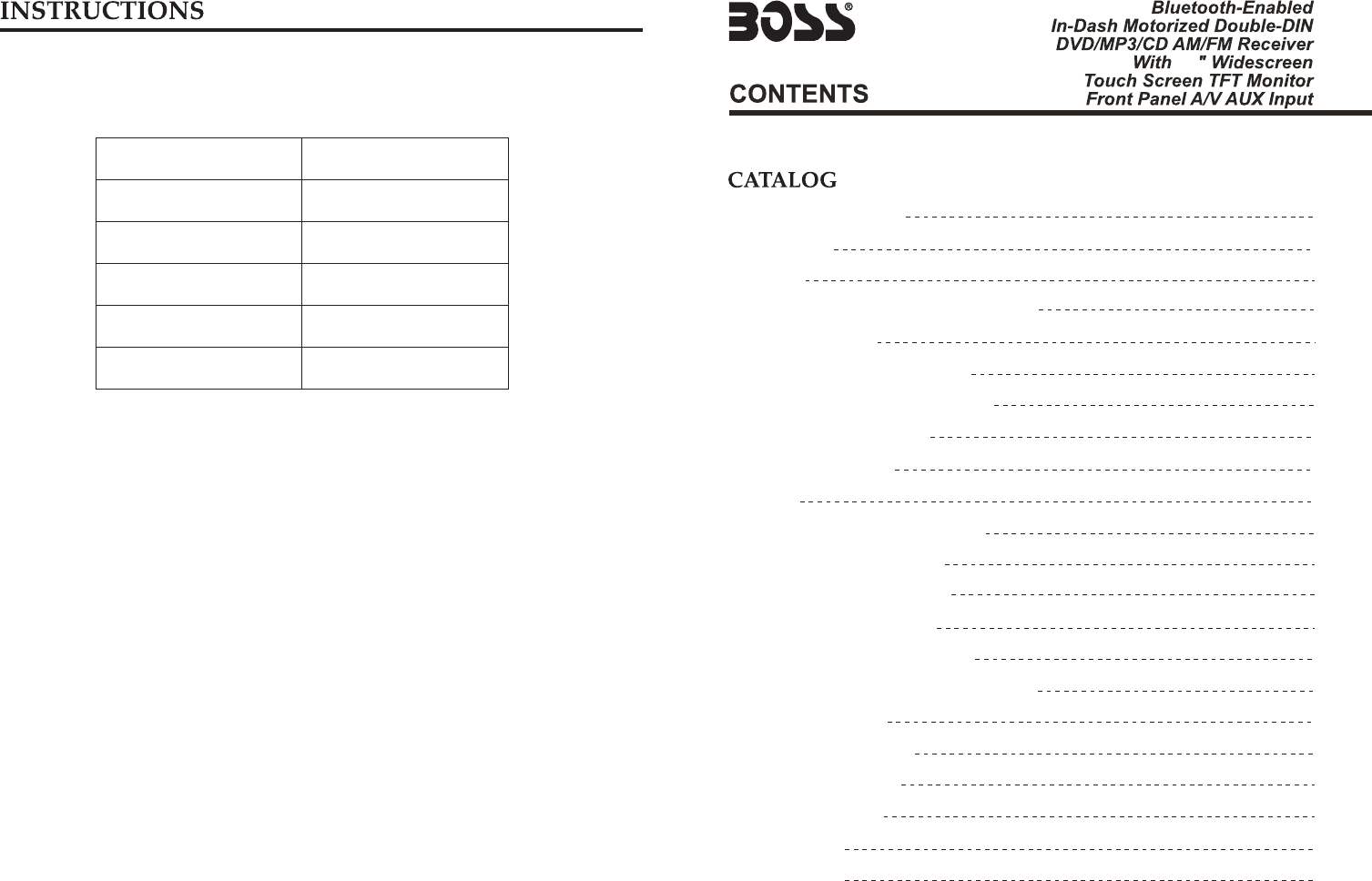 Boss Audio Systems Car Stereo System BV9362BI User Guide