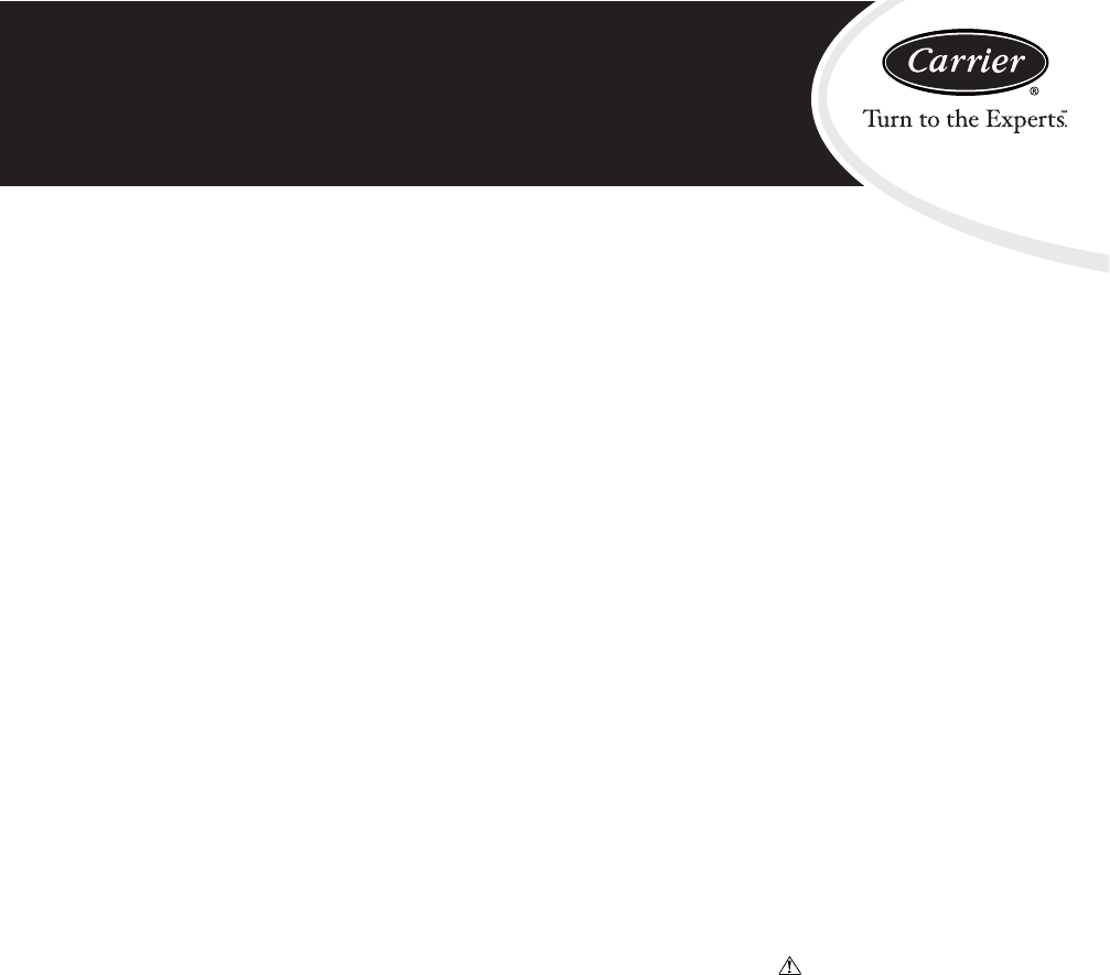 Carrier Air Conditioner 50TC User Guide | ManualsOnline.com