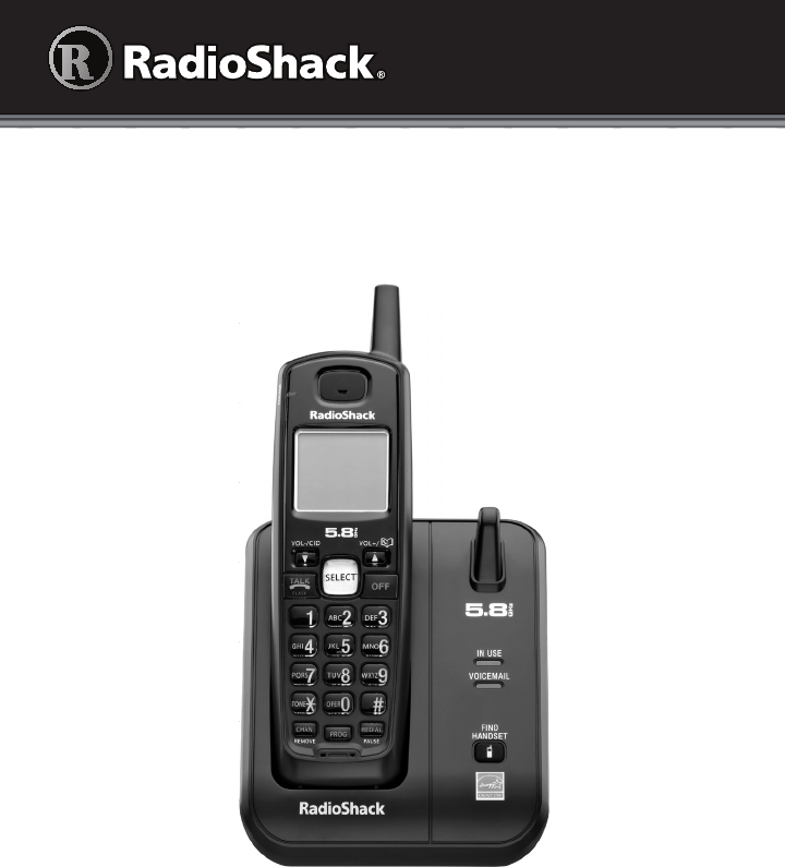 Radio Shack Cordless Telephone 43-324 User Guide | ManualsOnline.com
