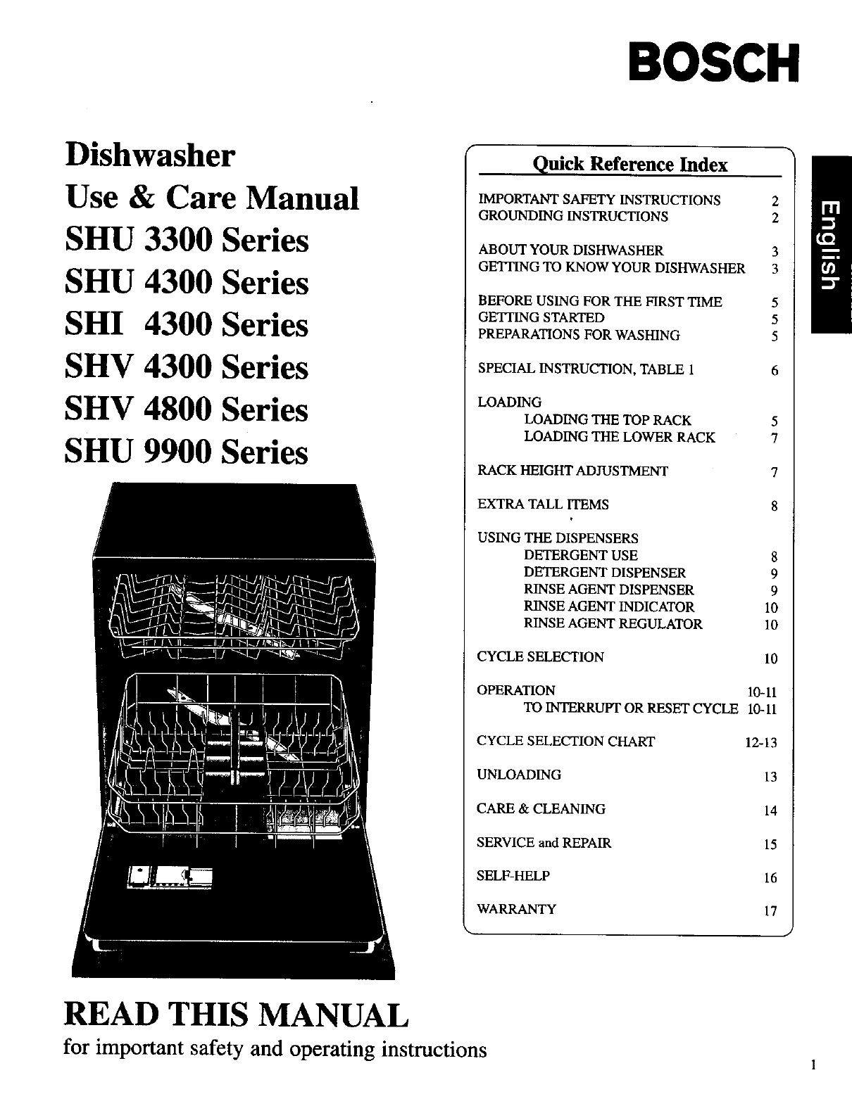 Bosch Manual Dishwasher