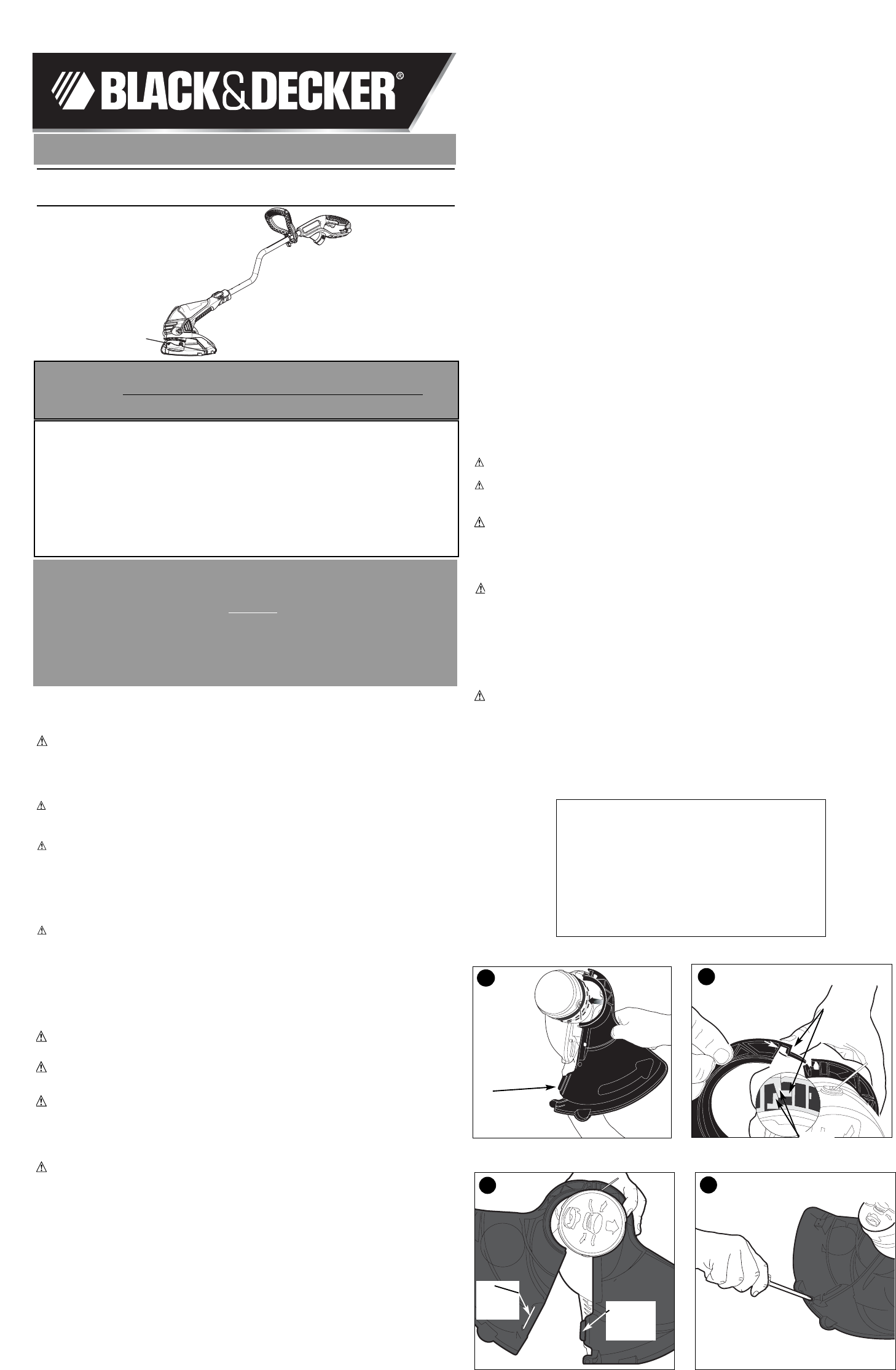 Black & Decker GH750 Parts Diagram for Grass Trimmer