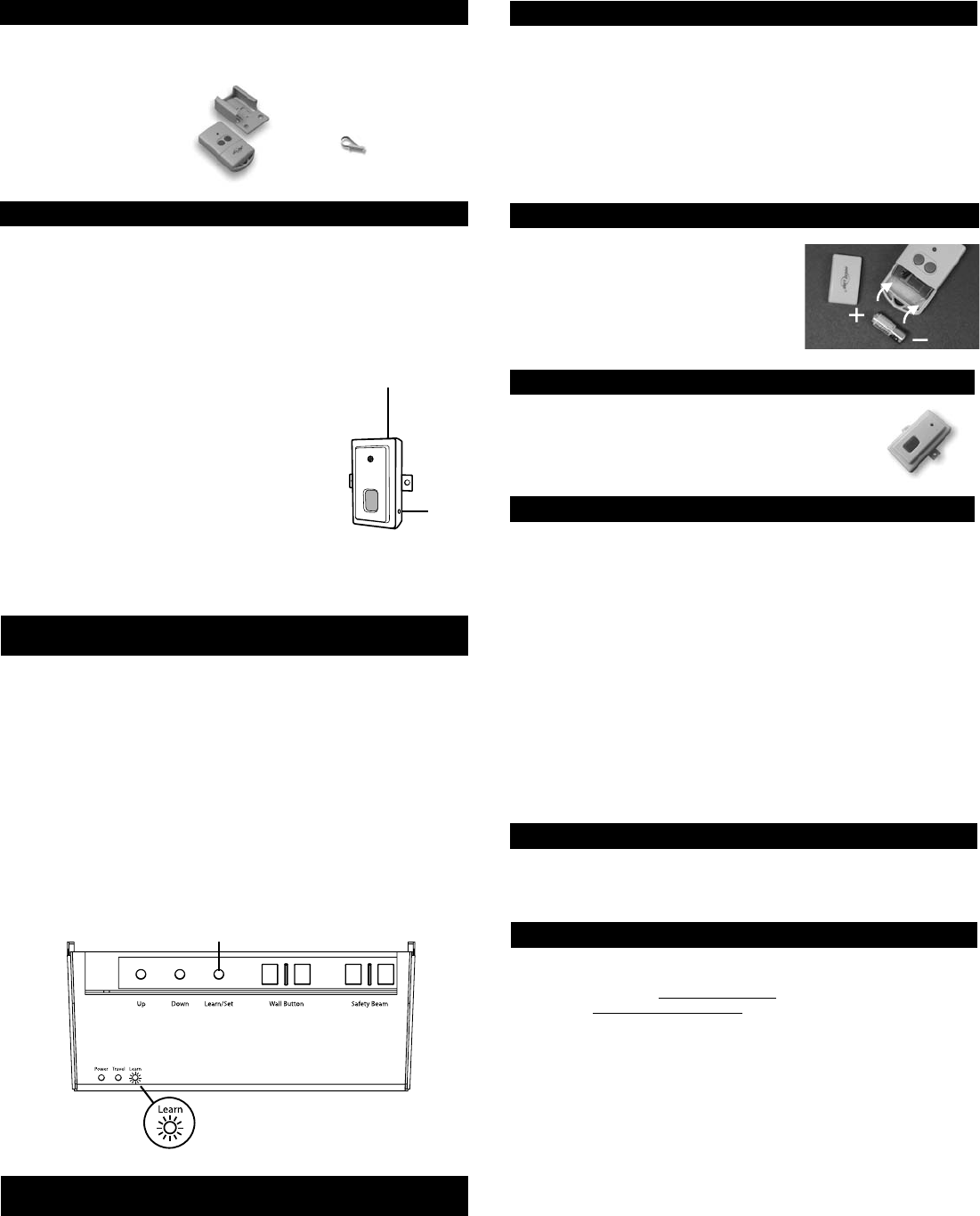 Skylink G6t2 Garage Door Opener User Manual