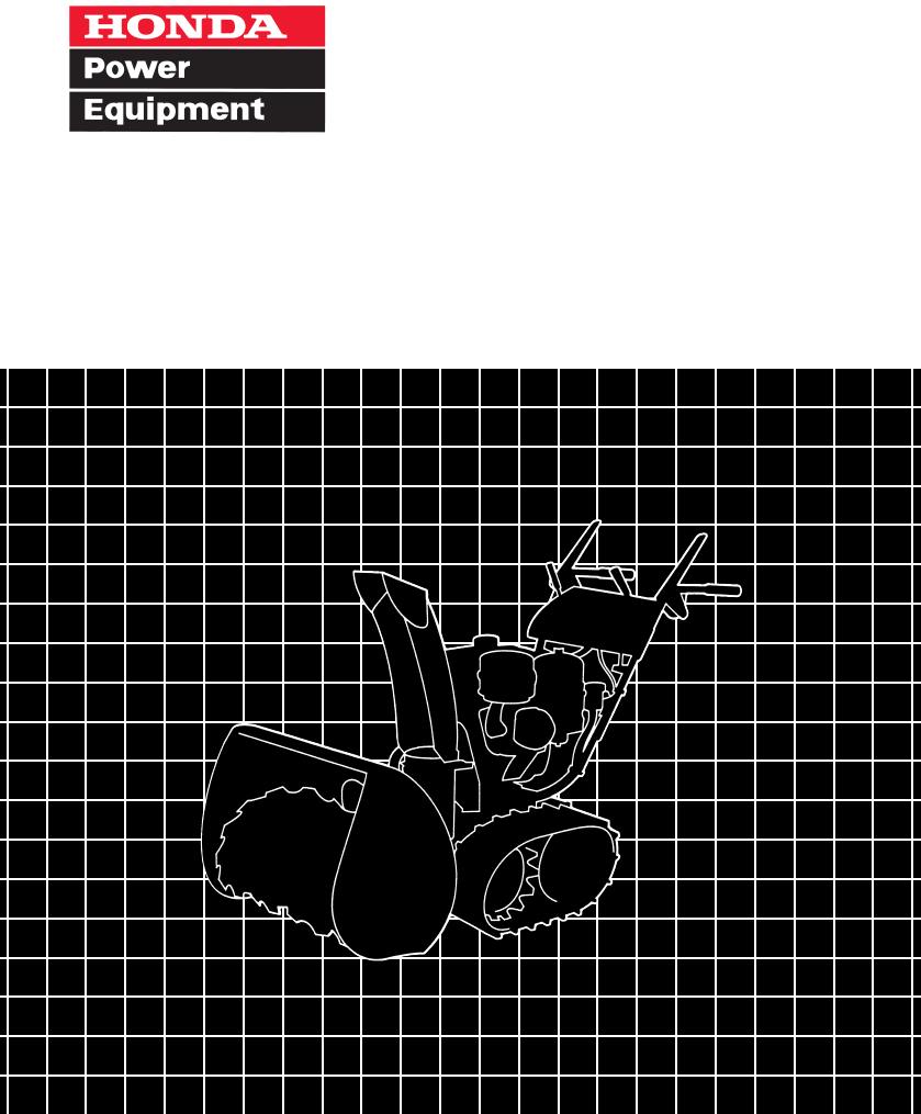 Honda hs928 snowblower manual pdf
