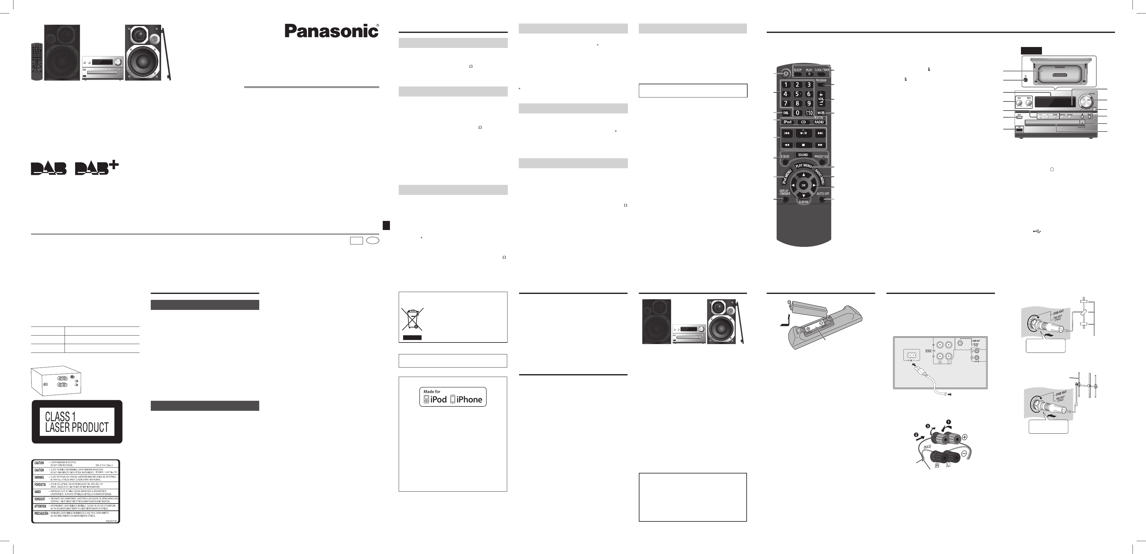 Panasonic Sa-ht 500 User Manual