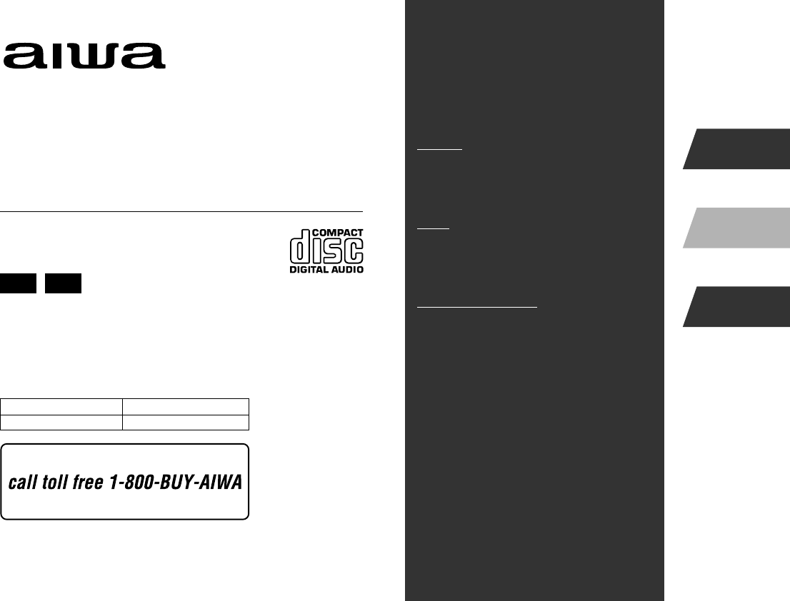 Aiwa Sx-nma545 Stereo System User Manual