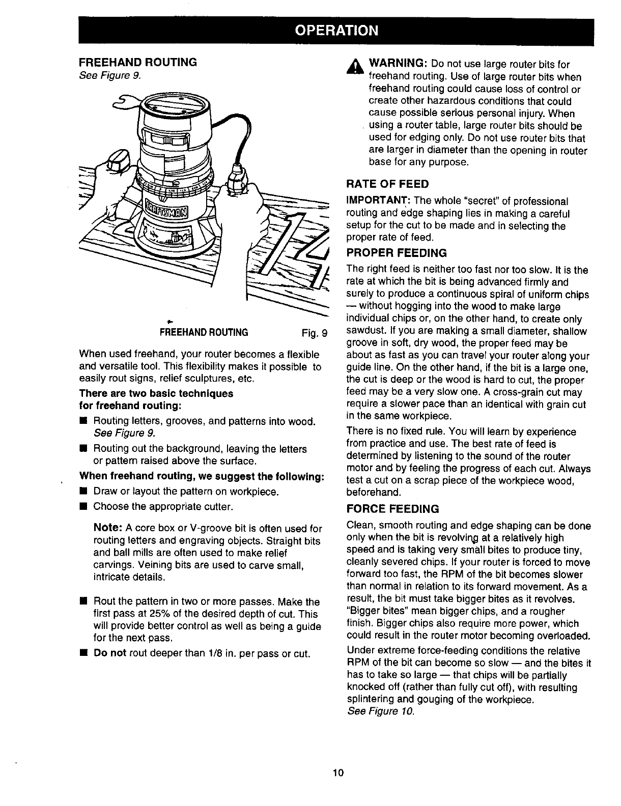 Page 10 of Craftsman Router 315.17513 User Guide | ManualsOnline.com