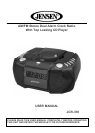 Jensen Digital Alarm Clock Radio Jcr 425 Manual
