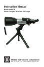 galileo telescope instruction manuel