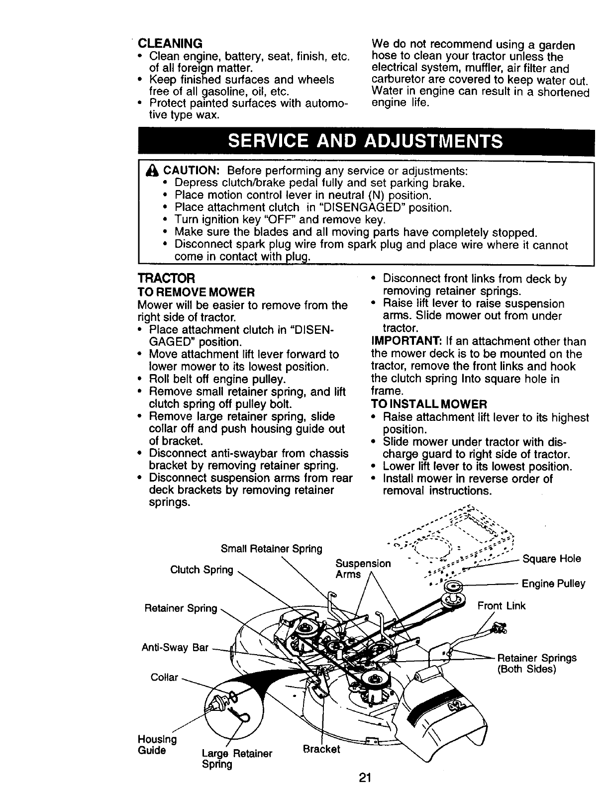 Page 21 of Craftsman Lawn Mower 917.271142 User Guide | ManualsOnline.com