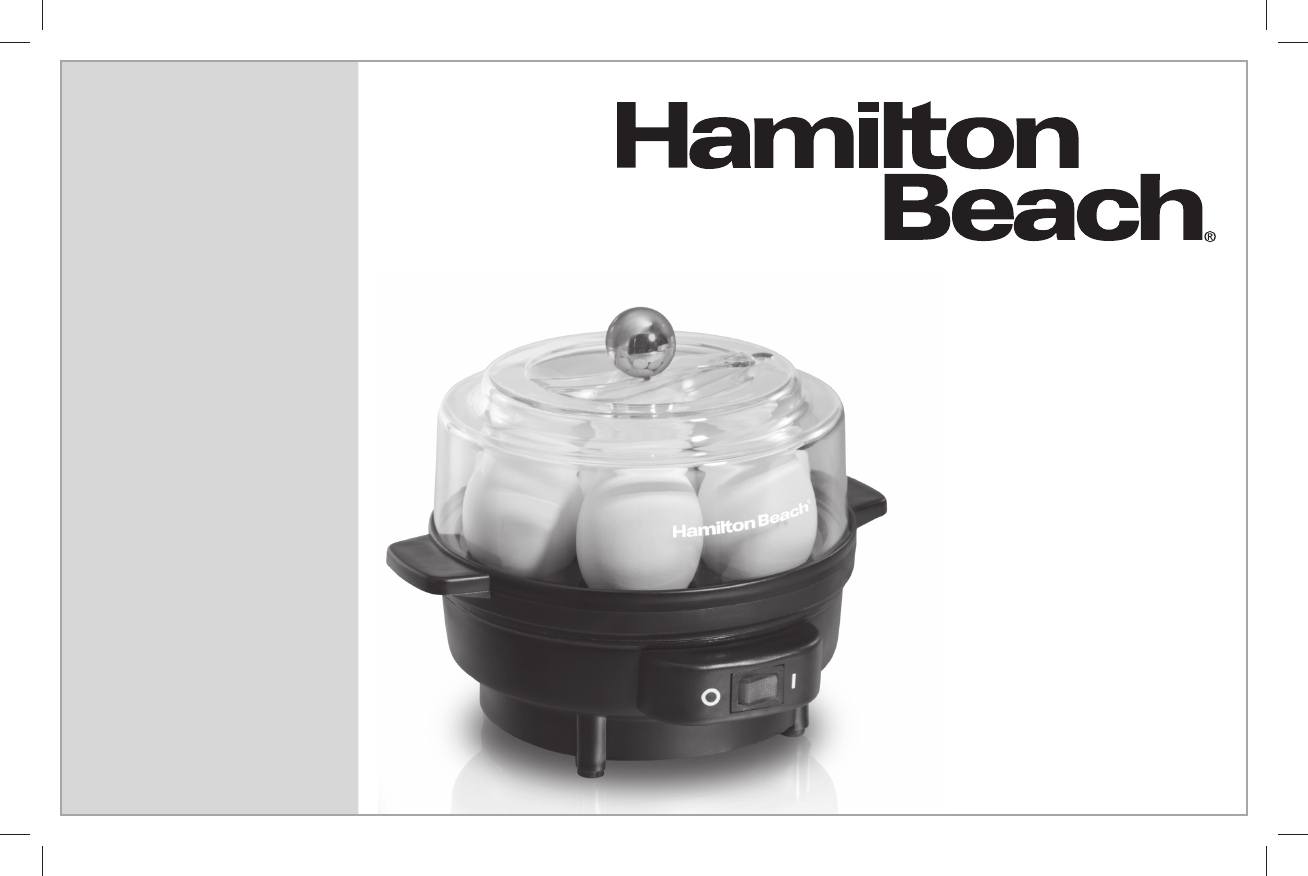 Hamilton Beach Egg Cooker 25500 User Guide