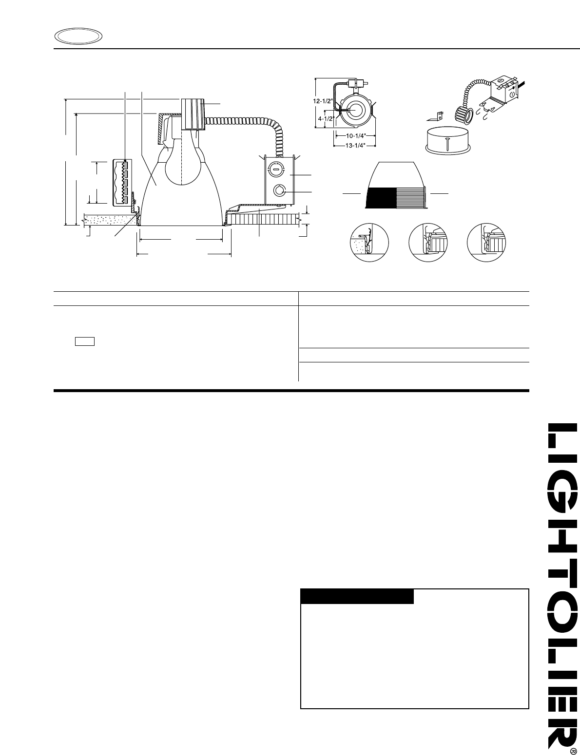 Lightolier Indoor Furnishings B7054 User Guide | ManualsOnline.com