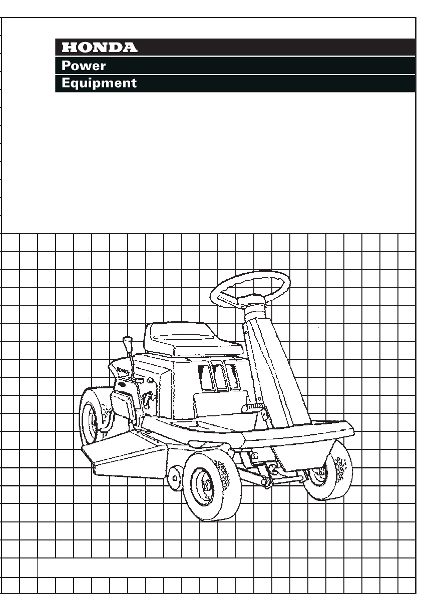 Honda 3011 hydrostatic manual #4