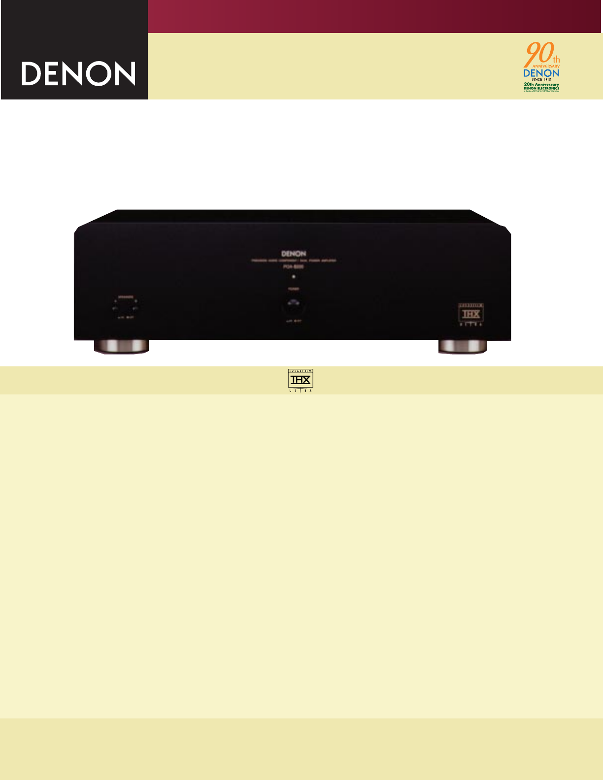 Denon Stereo System POA-5200 User Guide | ManualsOnline.com