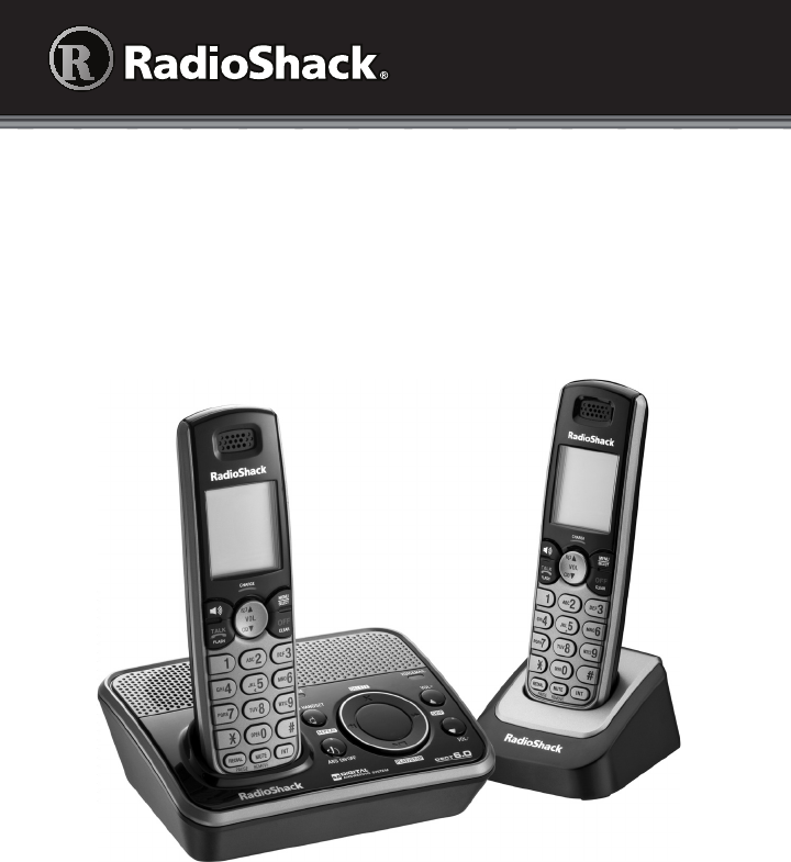 RadioShack DECT 6.0 Cordless Expansion Handset Phone Cat.No 43-330 