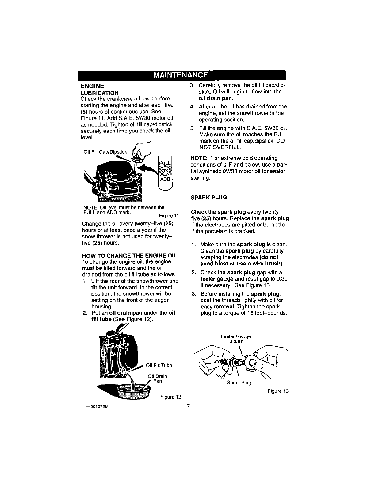 Page 17 Of Craftsman Snow Blower 536 8852 User Guide Manualsonline Com