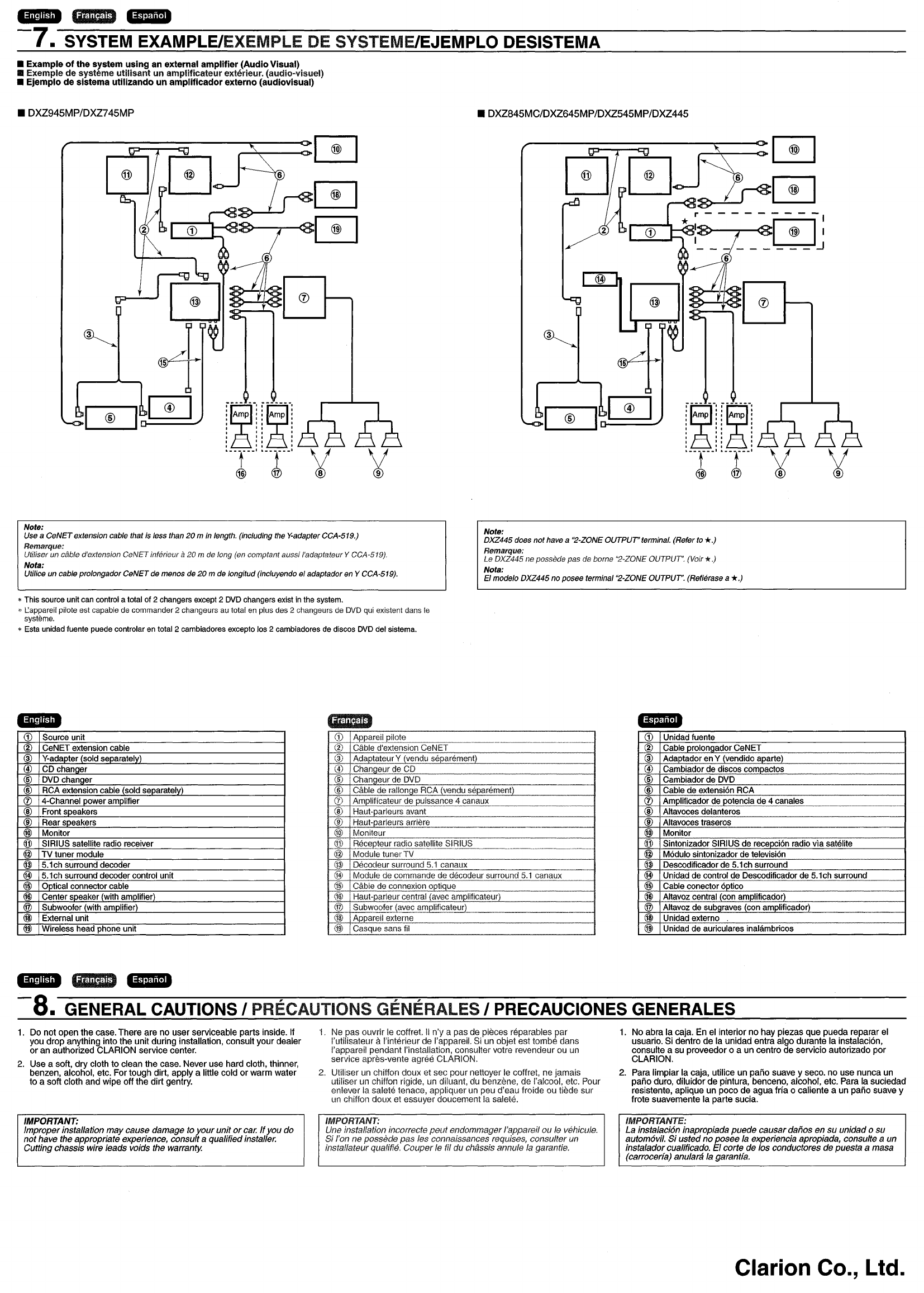 Clarion Dxz275mp Wiring Diagram