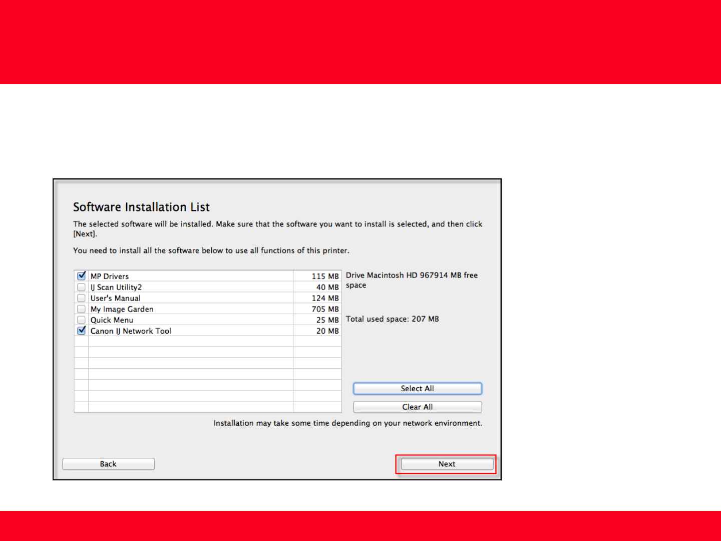 canon ij network tool