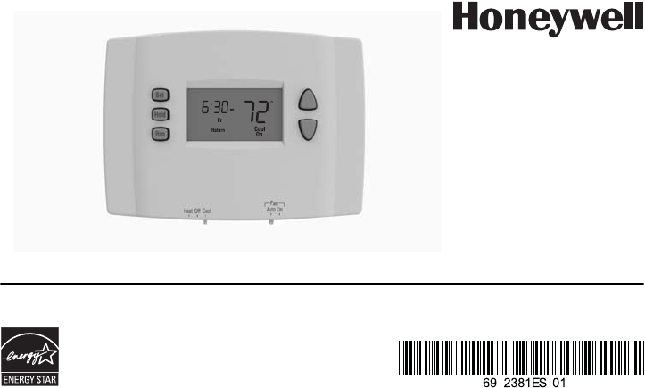 Honeywell Thermostat RTH2510 User Guide | ManualsOnline.com