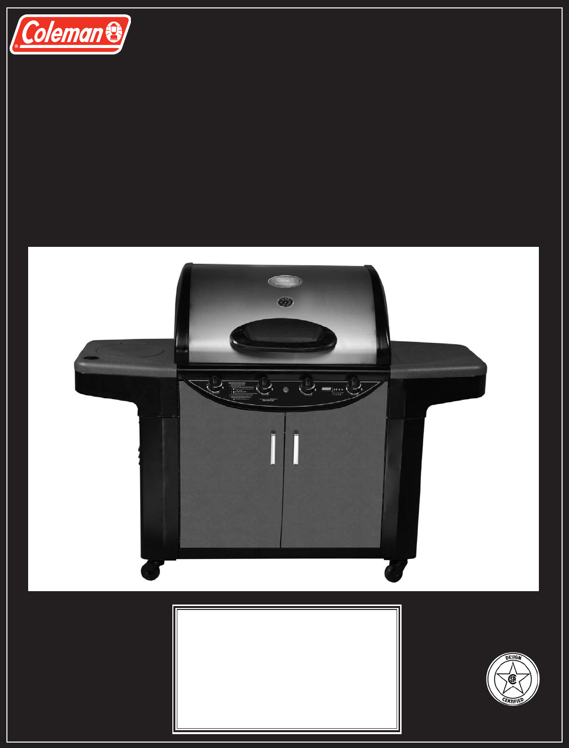 Coleman Gas Grill 5400 LP User Guide | ManualsOnline.com