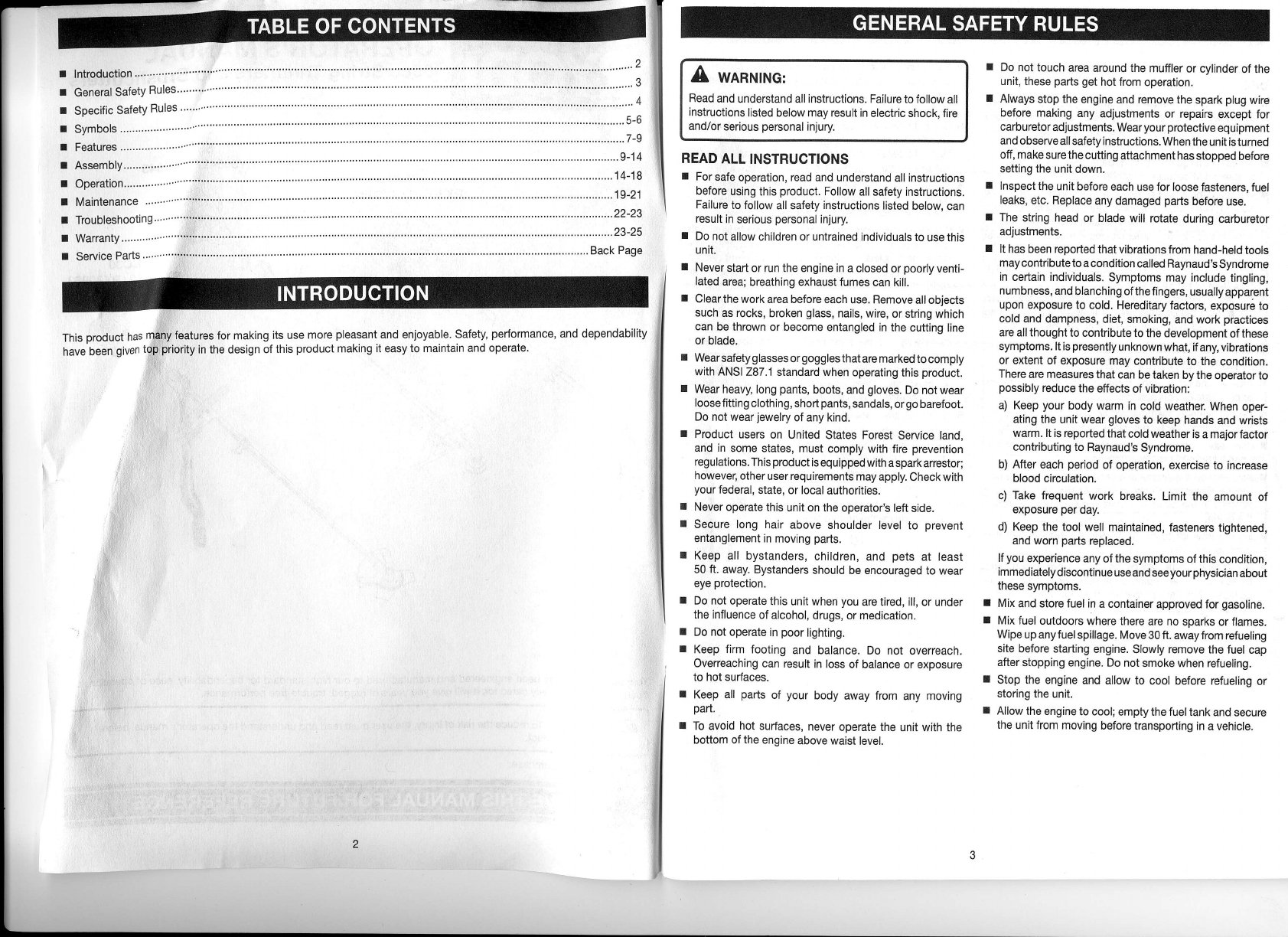 Page 2 of Ryobi Trimmer CS30 User Guide | ManualsOnline.com
