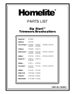 Homelite pbc 3600 manual