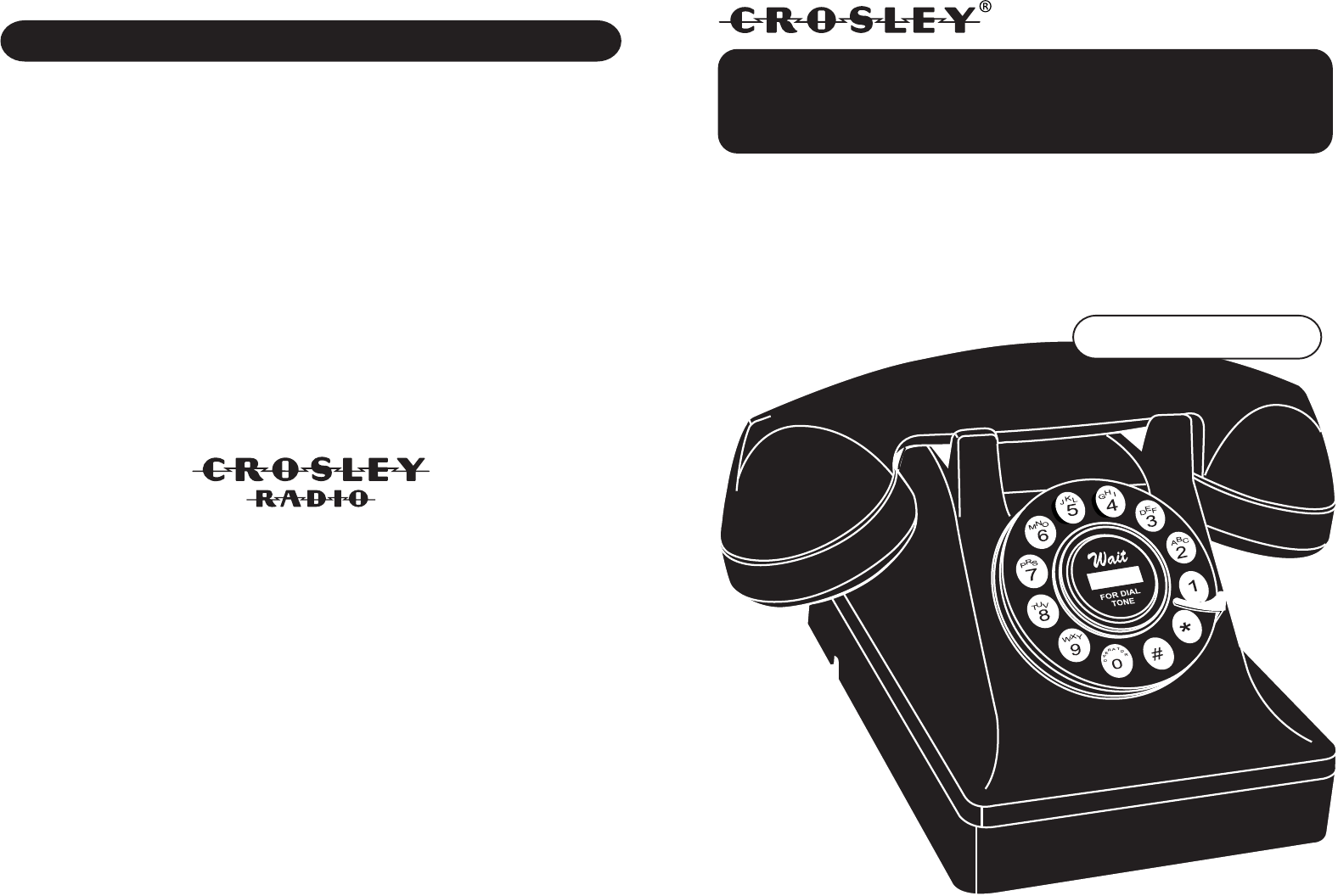 Crosley Radio Telephone Cr60 User Guide Manualsonline Com