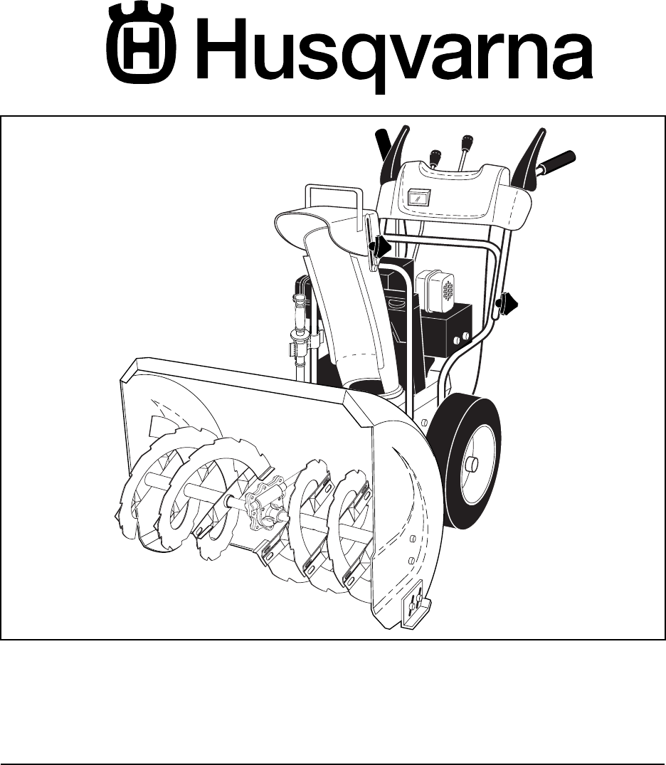 Husqvarna Snow Blower 924SBE User Guide | ManualsOnline.com