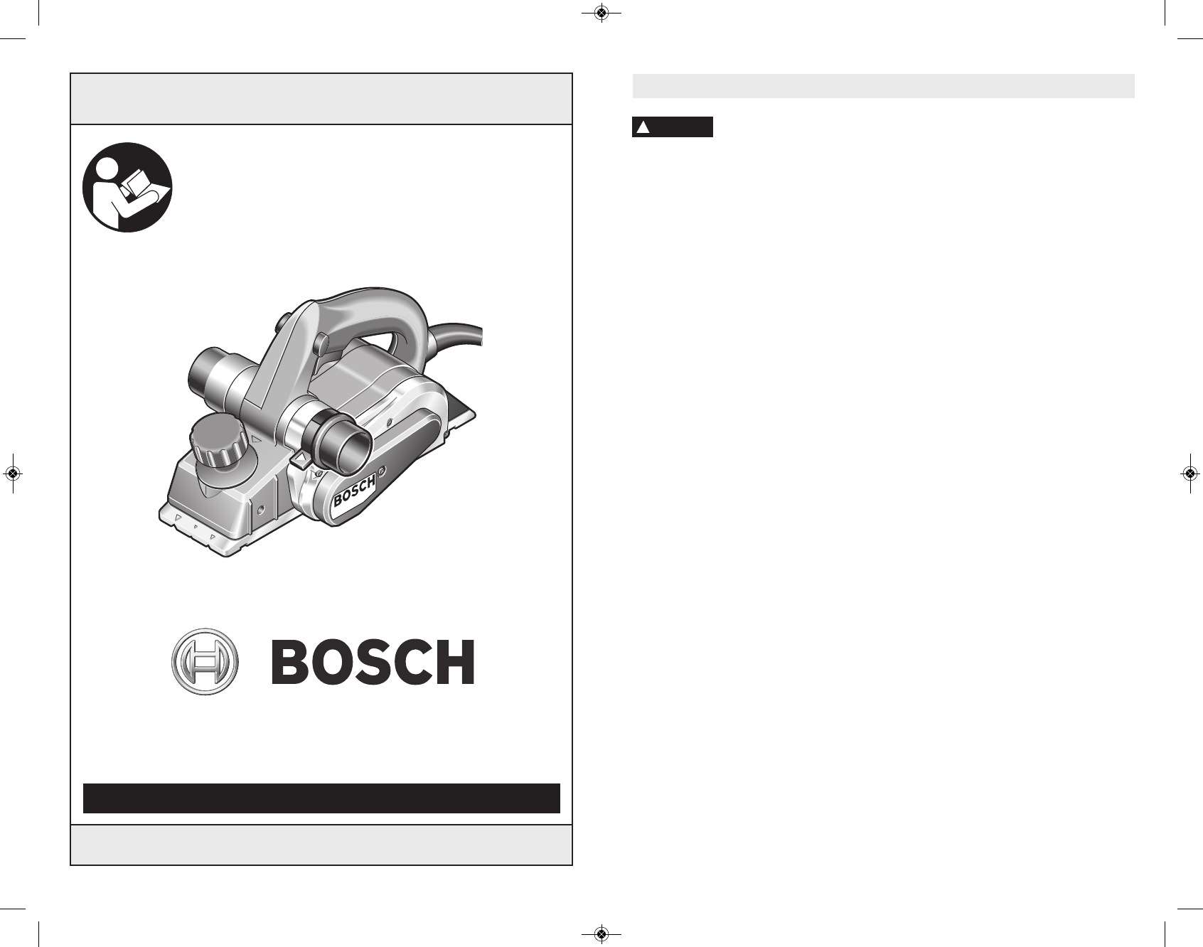 Bosch Power Tools Planer 1594K User Guide ManualsOnline