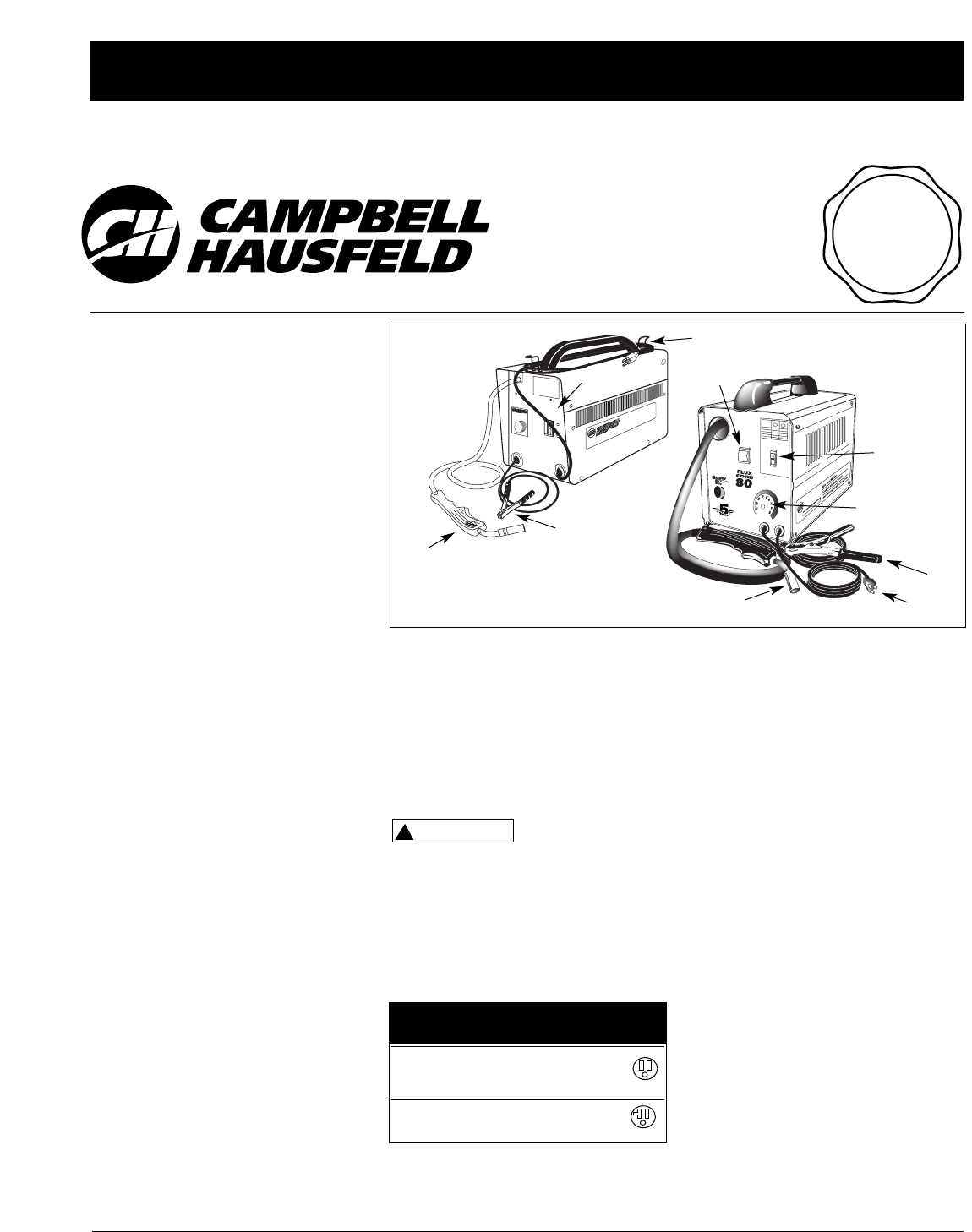 Campbell Hausfeld Welder Wf2000 User Guide Manualsonline Com