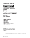 free air compressor manuals