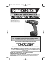 User manual Black & Decker BCD003 (English - 104 pages)