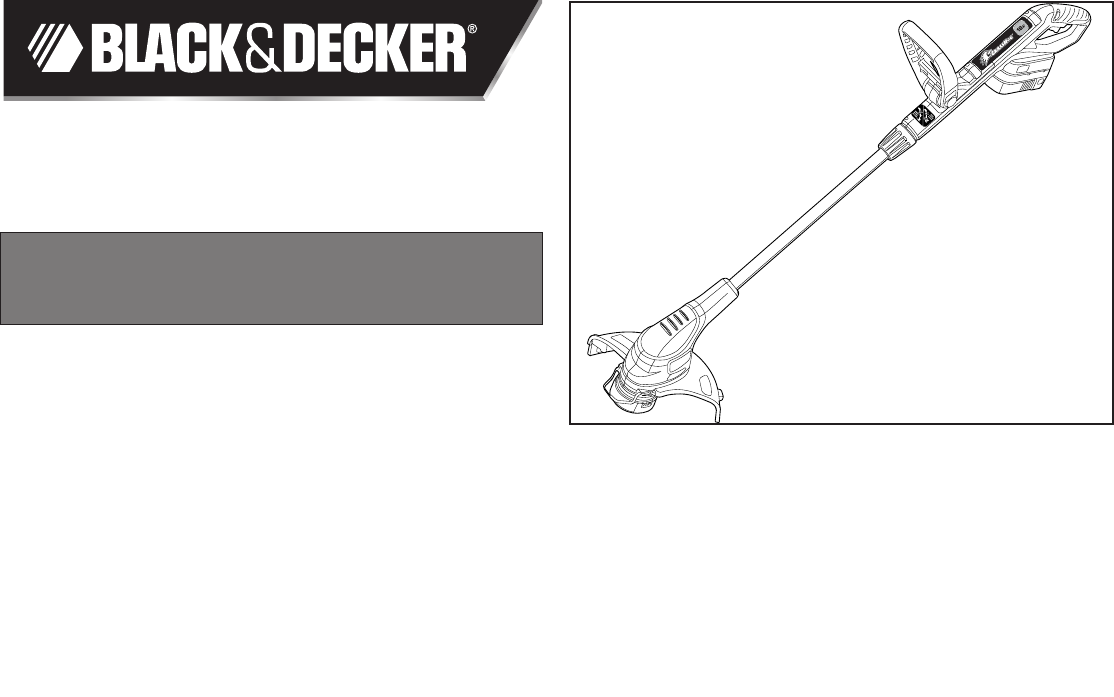 Black & Decker Trimmer NST2118 User Guide