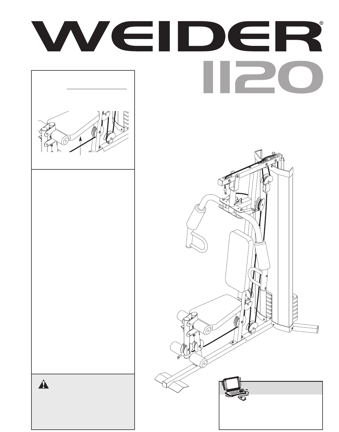 Weider 1120 Home Gym Exercise Chart