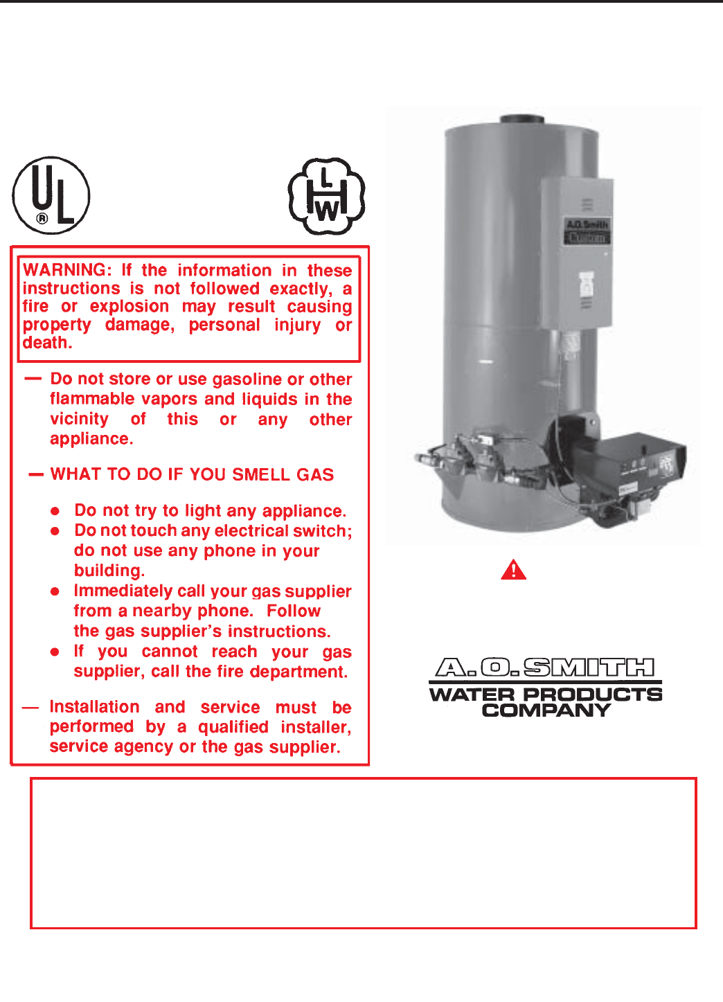 A o smith water heater air filter