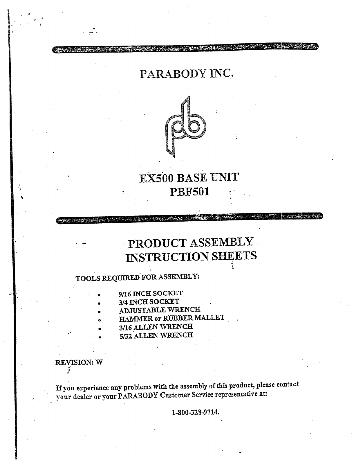 ParaBody Home Gym PBF501 User Guide | ManualsOnline.com