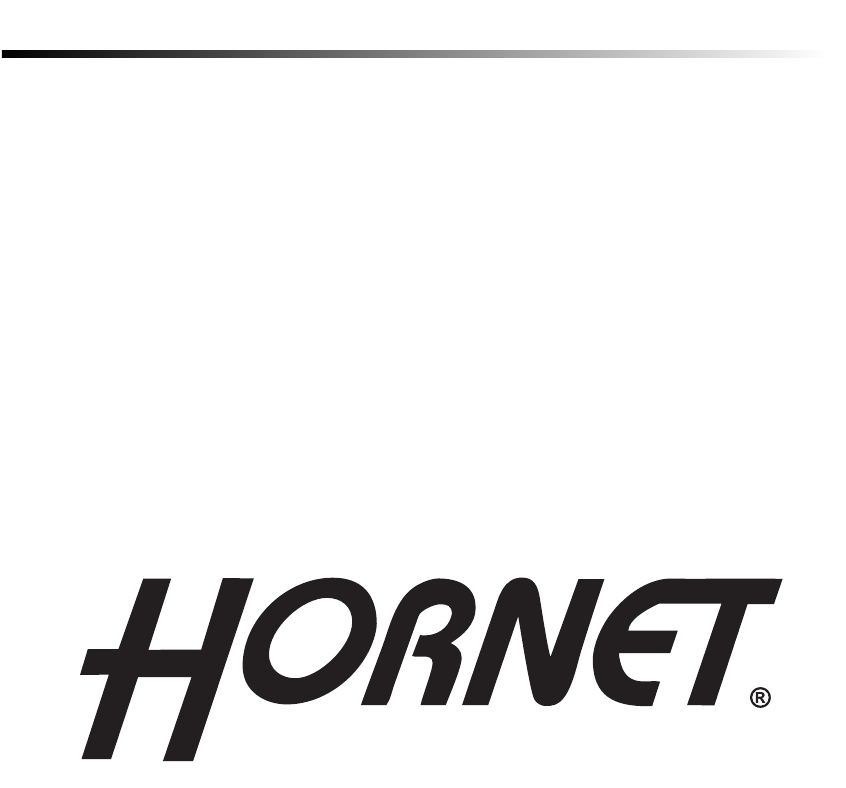 Hornet car alarm instruction manual