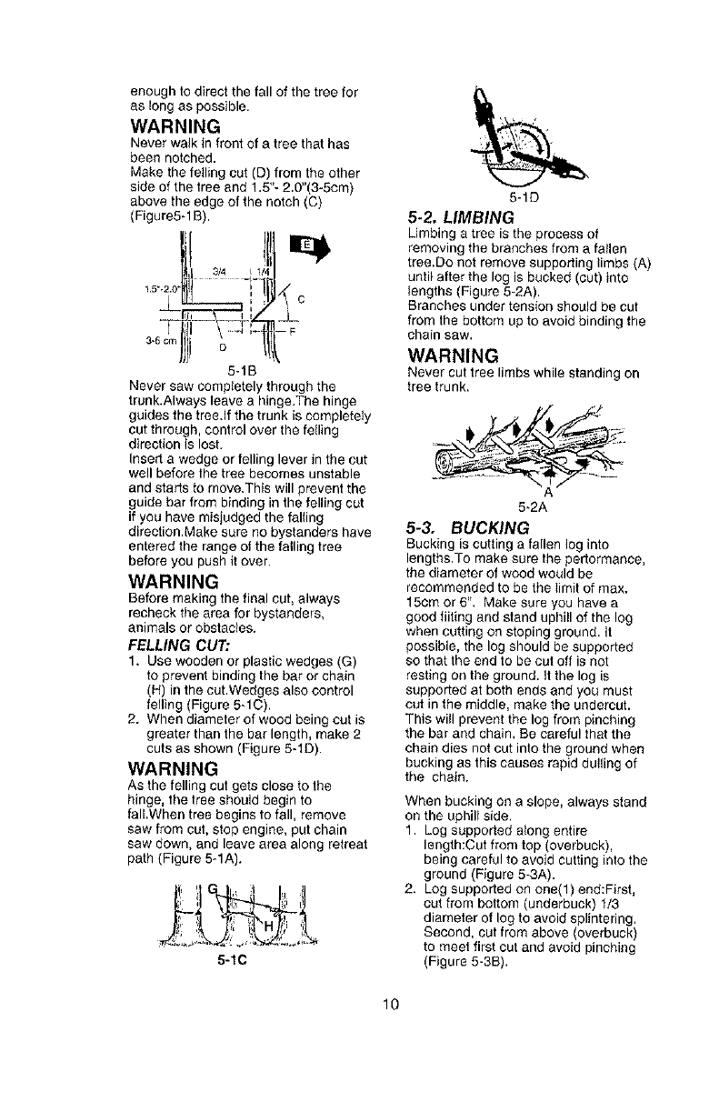 Page 10 of Poulan Chainsaw PLN1514 User Guide | ManualsOnline.com