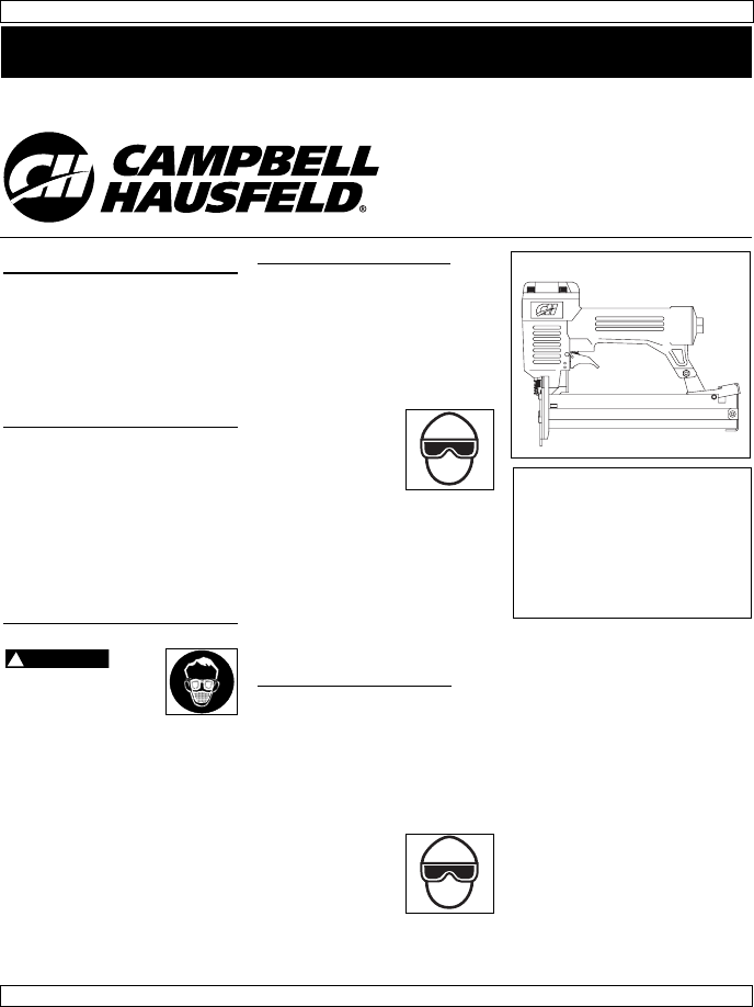Campbell Hausfeld Ironforce Ifn2190 Instruction Manual Pdf Download Manualslib