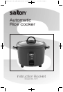 Salton rc-150 rice cooker manual