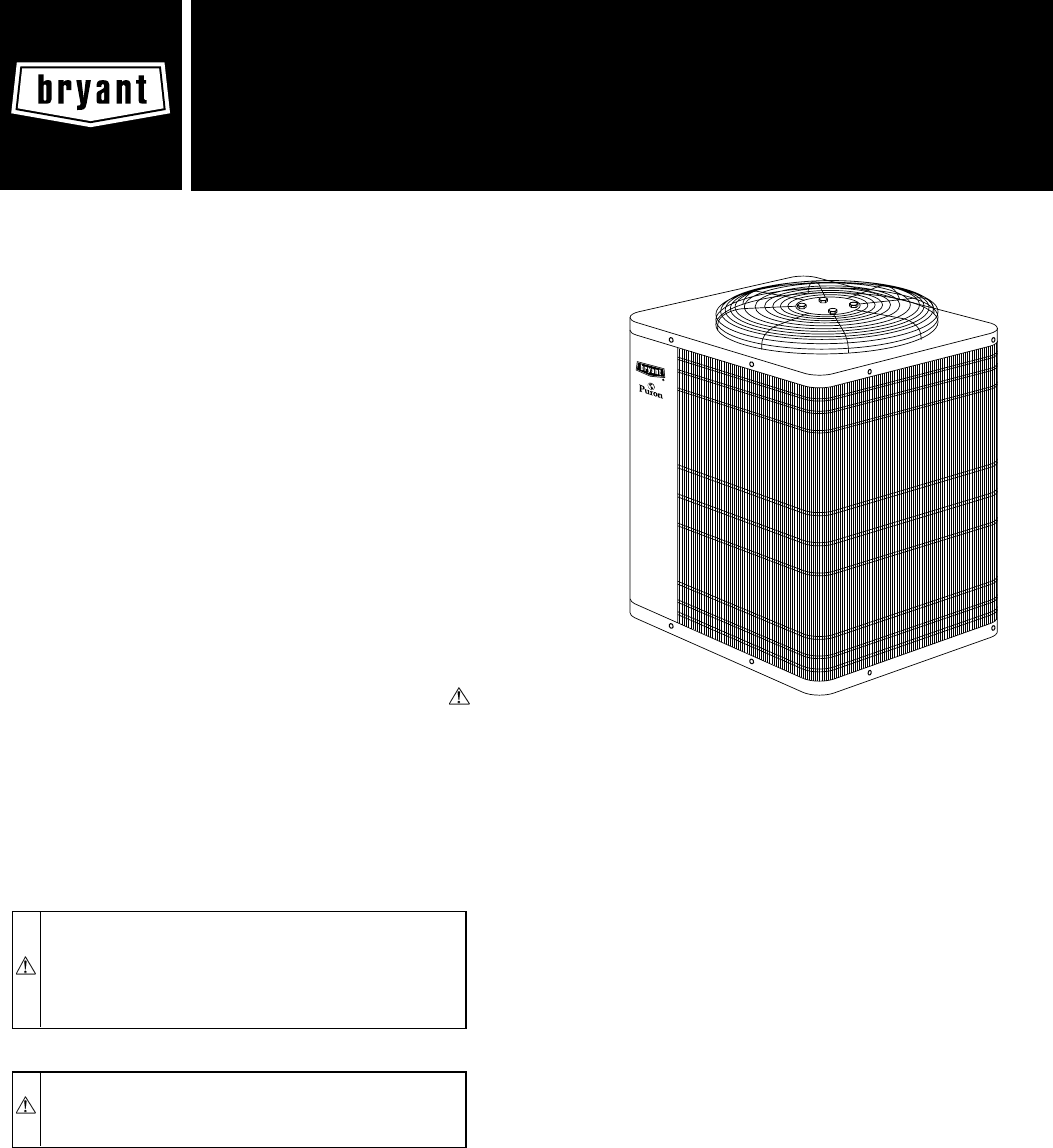 Bryant Air Conditioner 550A User Guide | ManualsOnline.com