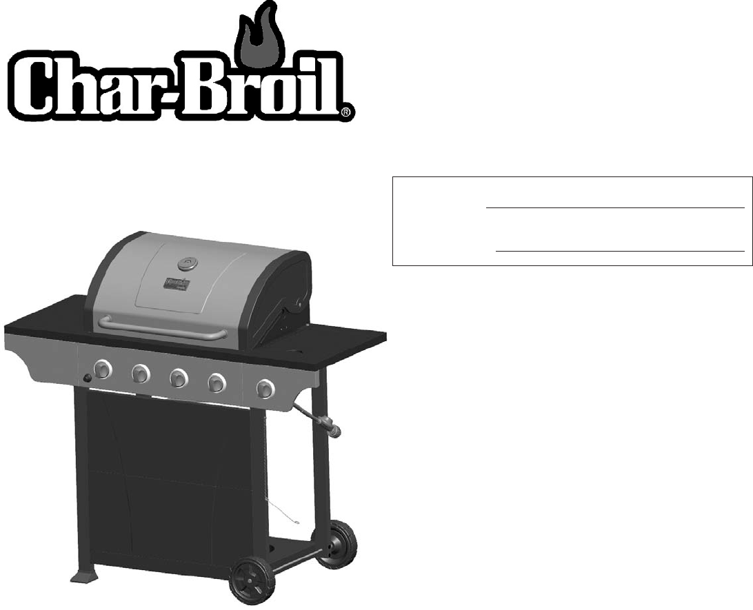 Char Broil Charcoal Grill 463411512 User Guide ManualsOnline