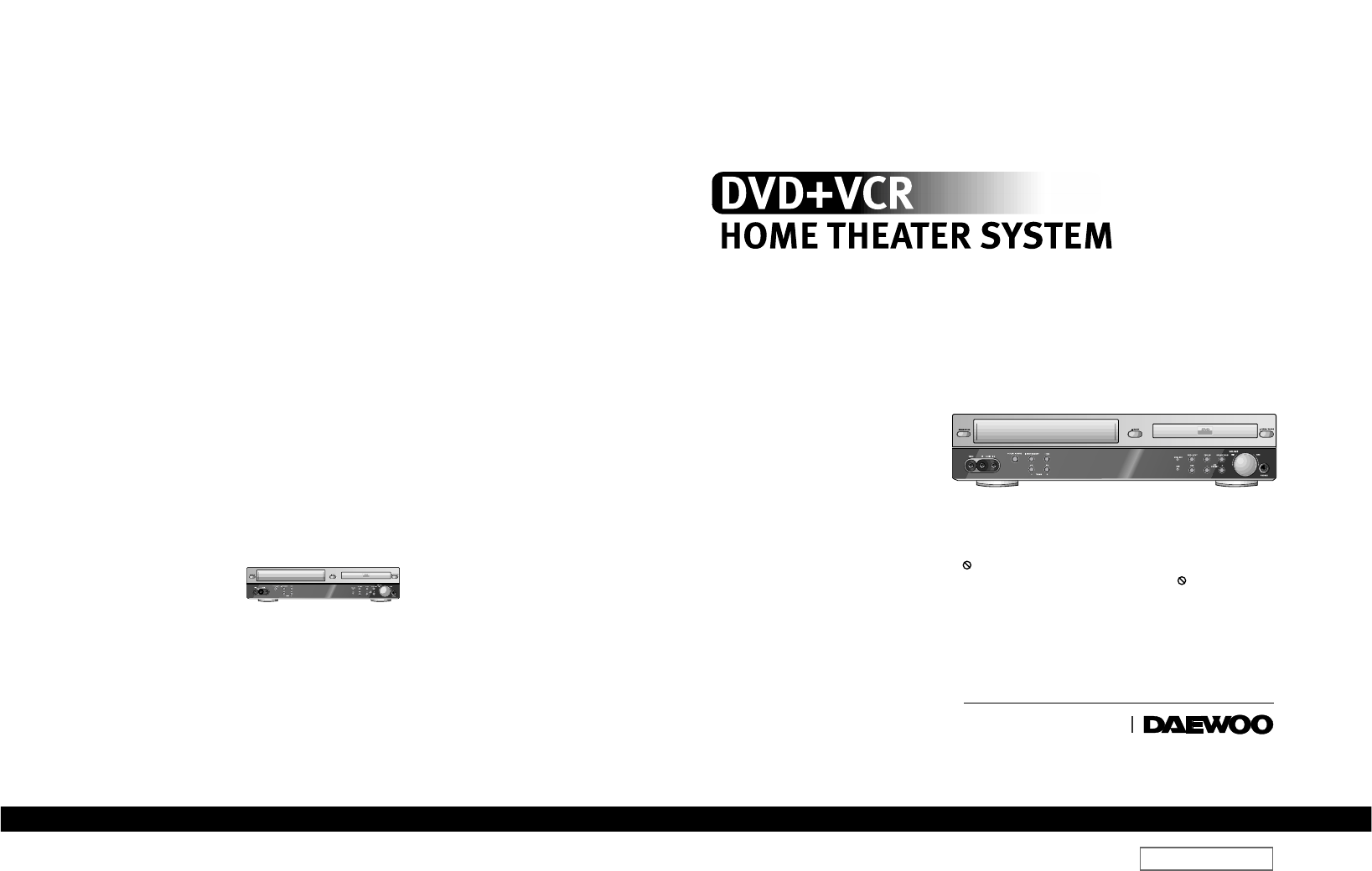 Daewoo DVD VCR Combo DCR-9120 User Guide | ManualsOnline.com