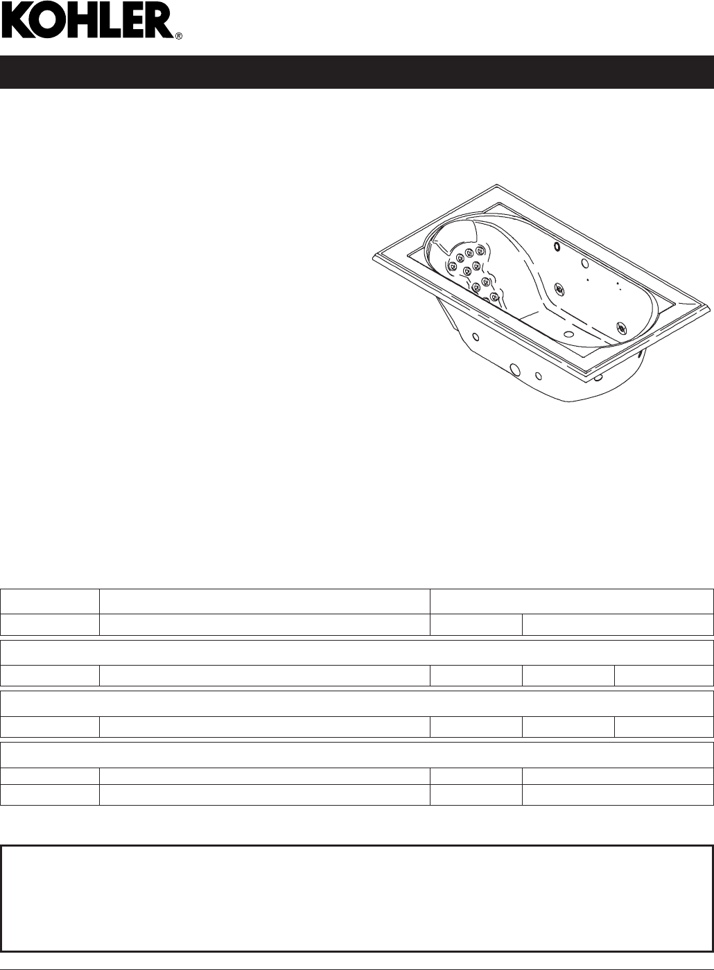 Kohler jetted tub manual