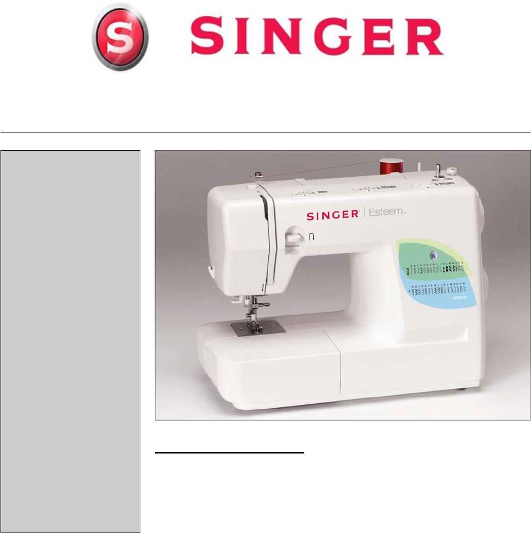 how to use a singer esteem sewing machine