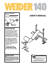 Weider weight system exercise guide