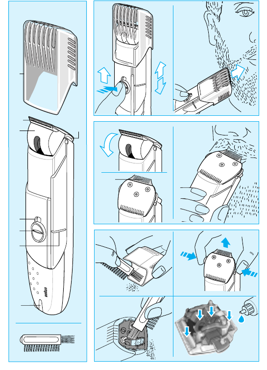 Page 2 of Braun Electric Shaver EP 100 User Guide