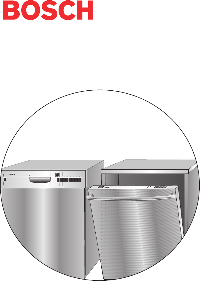 User manual dishwasher bosch