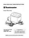 Toastmaster 1193 Manual