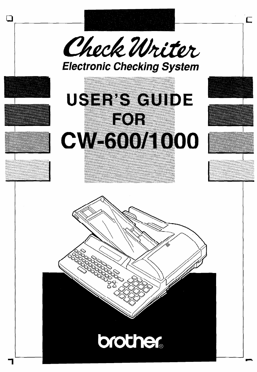 Brother Printer 1000 User Guide | ManualsOnline.com