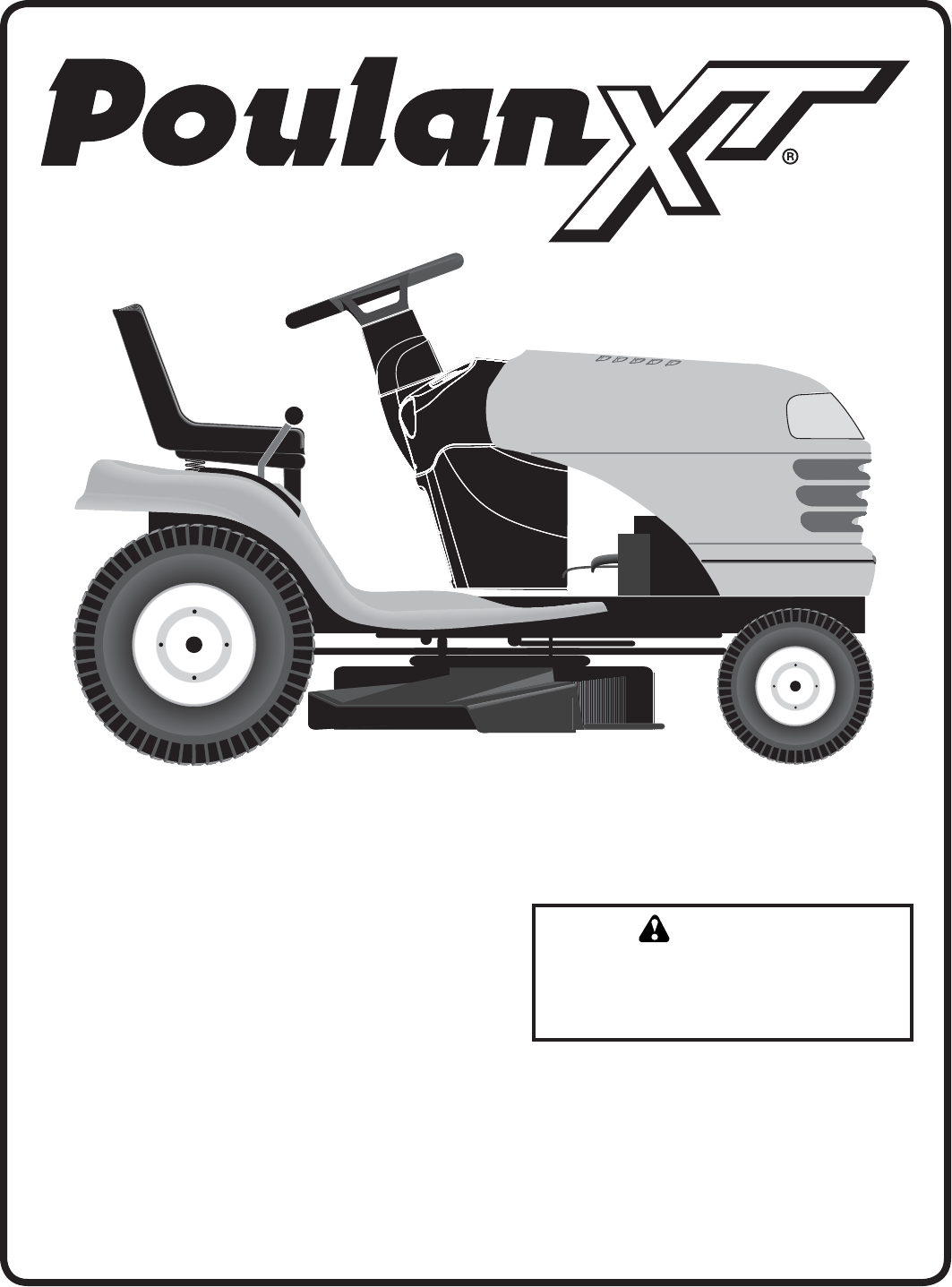 Poulan Lawn Mower PXT12530 User Guide | ManualsOnline.com